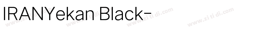 IRANYekan Black字体转换
